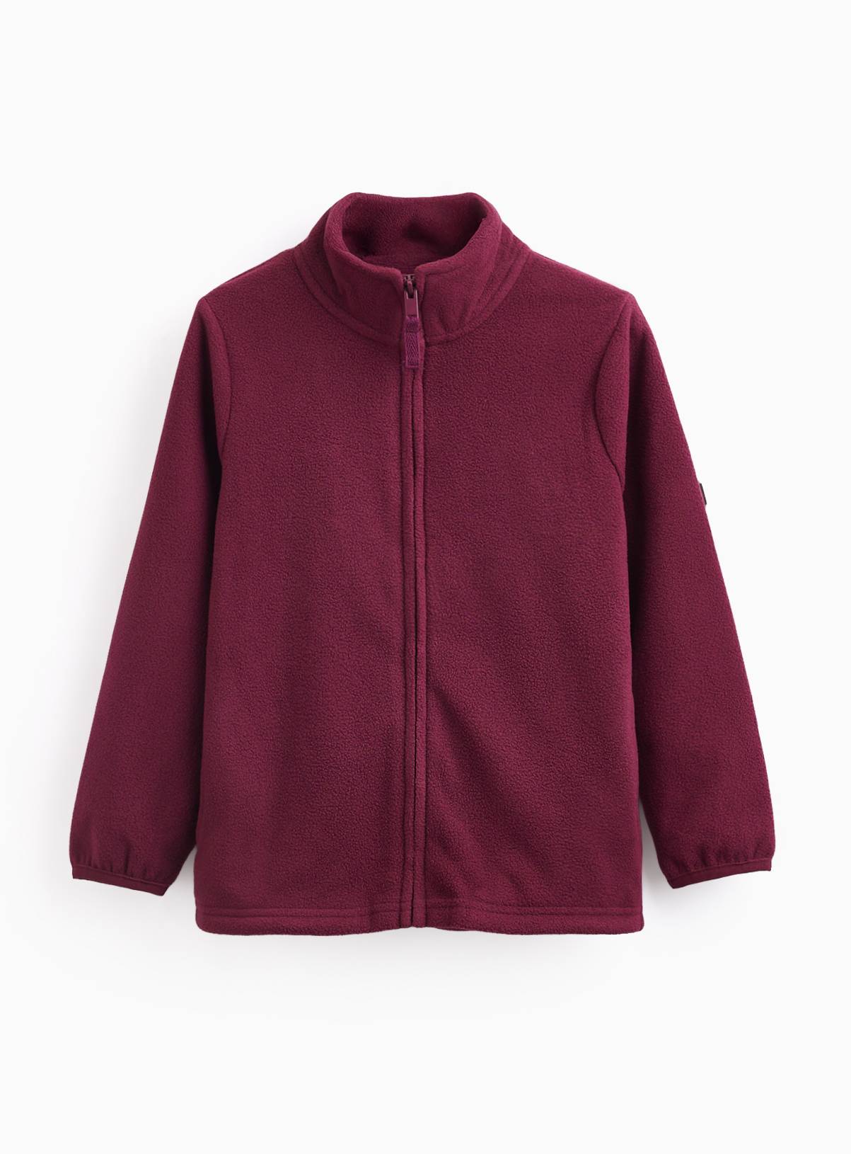 Dark Red Zip Through Fleece 11 years - Image 1